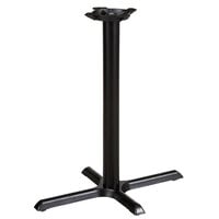 Lancaster Table & Seating Cast Iron 22" x 30" Black 3" Counter Height Column Table Base