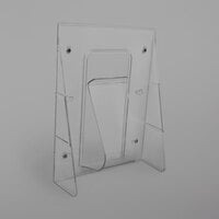 Deflecto 55501 Stand-Tall 9 1/8" x 3 1/4" x 11 7/8" Clear Magazine Size Wall Mount Literature Holder