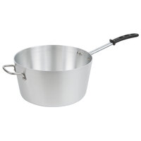 Vollrath 68310 Wear-Ever 10 Qt. Tapered Aluminum Sauce Pan with TriVent Black Silicone Handle