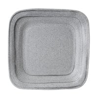 Elite Global Solutions D9PLST Della Terra Melamine Stoneware 9" Granite Stone Irregular Square Plate - 6/Case