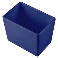 Tablecraft CW5022BS Simple Solutions 1/9 Size Blue Speckle Cast Aluminum Deep Straight Sided Bowl - 5" Deep