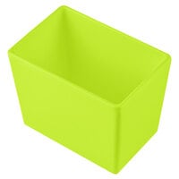 Tablecraft CW5022LG Simple Solutions 1/9 Size Lime Green Cast Aluminum Deep Straight Sided Bowl - 5" Deep