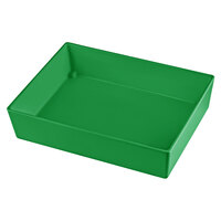 Tablecraft CW5004GN Simple Solutions 1/2 Size Green Cast Aluminum Straight Sided Bowl - 3" Deep