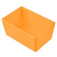 Tablecraft CW5020X Simple Solutions 1/9 Size Orange Cast Aluminum Straight Sided Bowl - 3" Deep