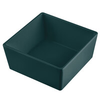 Tablecraft CW5016HGN Simple Solutions 1/6 Size Hunter Green Cast Aluminum Straight Sided Bowl - 3" Deep