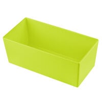 Tablecraft CW5014LG Simple Solutions 1/3 Size Lime Green Cast Aluminum Deep Straight Sided Bowl - 5" Deep