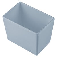 Tablecraft CW5022GY Simple Solutions 1/9 Size Gray Cast Aluminum Deep Straight Sided Bowl - 5" Deep