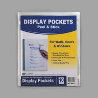 C-Line 36911 Letter Size Clear Polypropylene Display Pocket - 10/Pack