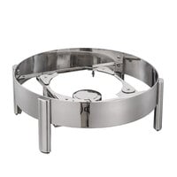Bon Chef 22001ST Magnifico Round 18 11/16" Stainless Steel Induction Stand with Fuel Holder
