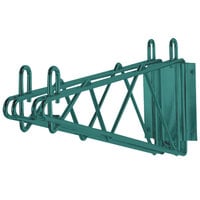 Advance Tabco GDB Deep Double Wall Mounting Bracket for Adjoining Green Epoxy Coated Wire Shelving
