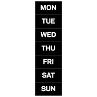 MasterVision BVCFM1007 Days of the Week (Sun-Sat) Black Board Magnets