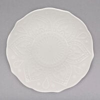 10 Strawberry Street DHLA-0005 Dahlia 6" White New Bone China Bread and Butter Plate - 36/Case