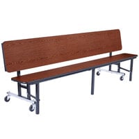 National Public Seating CBG72-PWTMPC 6' Mobile Convertible Bench Unit with T-Molding Edge