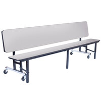 National Public Seating CBG84-PWTMPC 7' Mobile Convertible Bench Unit with T-Molding Edge