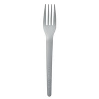 Eco-Products EP-S017GRY Plantware 7" Gray Compostable Plastic Fork - 1000/Case