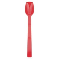 Thunder Group 10" Red Polycarbonate .75 oz. Solid Salad Bar / Buffet Spoon