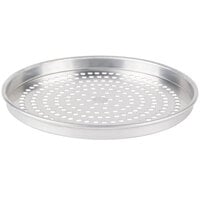 American Metalcraft SPHA4014 14" x 1" Super Perforated Heavy Weight Aluminum Straight Sided Pizza Pan