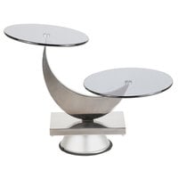 Bon Chef 2900 13" Stainless Steel and Glass Moon Display Stand