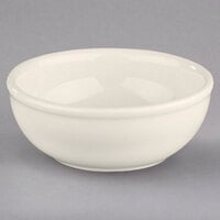 Homer Laughlin by Steelite International HL19500 14 oz. Ivory (American White) Rolled Edge China Nappie Bowl - 36/Case