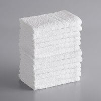 Lavex Standard 12" x 12" Cotton/Poly Wash Cloth .75 lb. - 12/Pack