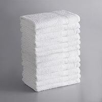 Lavex Economy 22" x 44" Cotton Bath Towel 6 lb. - 12/Pack