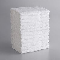 Lavex Economy 24" x 48" Cotton Bath Towel 8 lb. - 12/Pack