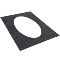 Bon Chef 52038BLK EZ Fit Black Sandstone Double-Size Tile for 5502