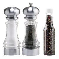 Chef Specialties 96856 7" Lehigh Acrylic Pepper Mill and Salt Shaker Set