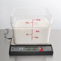 Taylor TE66OS 66 lb. Digital Portion Control Scale with an Oversized Platform