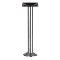 BFM Seating Alpha Bolt-Down Bar Height Outdoor / Indoor Silver Table Base