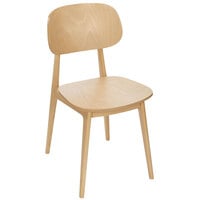 BFM Seating Emma Natural Beechwood Side Chair
