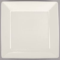 Tuxton BEH-1016 10 1/8" Eggshell Square China Plate - 12/Case