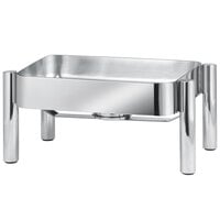 Eastern Tabletop 3994STAND Jazz Rock 17" x 17" Stainless Steel Induction Chafer Stand with Fuel Holder