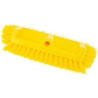 Carlisle 40422EC04 Sparta 12" Hi-Lo Yellow Floor Scrub Brush with End Bristles