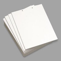 Domtar 8827 8 1/2" x 11" White Ream of 20# 2-Hole Top Punch Custom Cut-Sheet Copy Paper - 500 Sheets