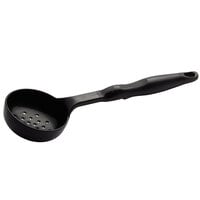 Vollrath 5284020 6 oz. Black High Heat Perforated Round Nylon Spoodle® Portion Spoon