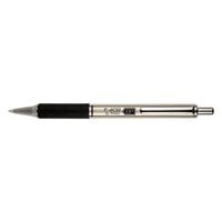 Zebra 29210 F-402 Black Ink with Stainless Steel Barrel 0.7mm Retractable Ballpoint Pen