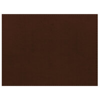 H. Risch, Inc. PLACEMATDX-TAMBARK Tamarac 16" x 12" Customizable Bark Premium Sewn Faux Leather Rectangle Placemat