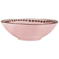 Libbey DULCET-5P Dulcet 50 oz. Pink Stoneware Serving Bowl - 12/Case