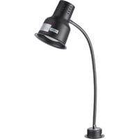 Avantco HL24BK 24" Black Single Arm Bulb Warmer Flexible Heat Lamp - 120V, 250W