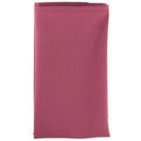 Intedge Mauve 100% Polyester Cloth Napkins, 18" x 18" - 12/Pack