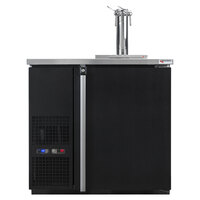 Micro Matic MDD36W-E-A Pro-Line E-Series 36 3/4" Dual Zone Wine Dispenser - Black, (4) 1/6 Keg Capacity