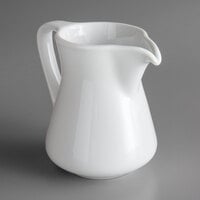 Oneida Royale by 1880 Hospitality R4220000807 6.5 oz. Bright White Porcelain Creamer - 36/Case