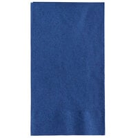 Choice 15" x 17" Navy Customizable Blue 2-Ply Paper Dinner Napkins - 125/Pack
