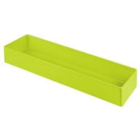 Tablecraft CW4018LG Contemporary Collection Lime Green 3.5 Qt. Cast Aluminum Straight Sided Bowl - 3" Deep