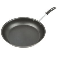 Vollrath 69114 Tribute 14" Tri-Ply Stainless Steel Non-Stick Fry Pan with CeramiGuard II Coating and Black TriVent Silicone Handle