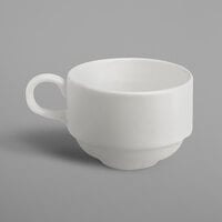RAK Porcelain CLSC23 Classic Gourmet 7.8 oz. Ivory Porcelain Stackable Cup - 12/Case