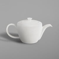 RAK Porcelain CLTP40 Classic Gourmet 13.6 oz. Ivory Porcelain Teapot and Lid - 4/Case