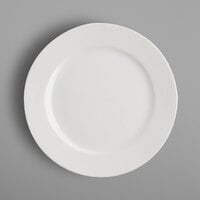 RAK Porcelain BAFP27 Banquet 10 5/8" Ivory Wide Rim Porcelain Flat Plate - 12/Case