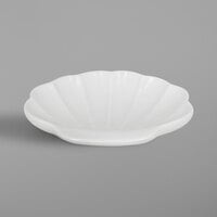 RAK Porcelain BASO01 Banquet 5 7/16" Ivory Porcelain Shell Dish - 12/Case